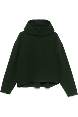 RIER Felpa crop con cappuccio