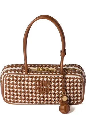 Miu Miu Borsa tote Beau intrecciata in pelle