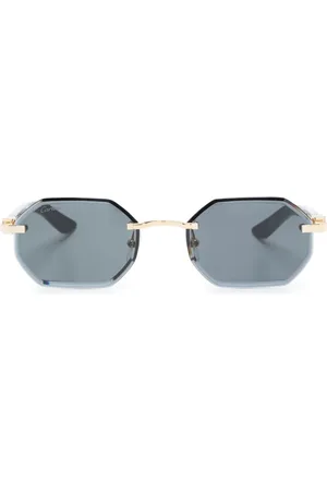 Cartier Occhiali da sole con montatura geometrica