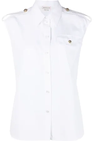 Alexander McQueen Camicia smanicata con tasche
