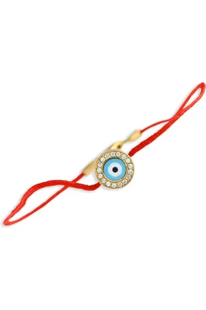 Aaron Basha Bracciale Evil Eye in giallo 18 carati con diamanti