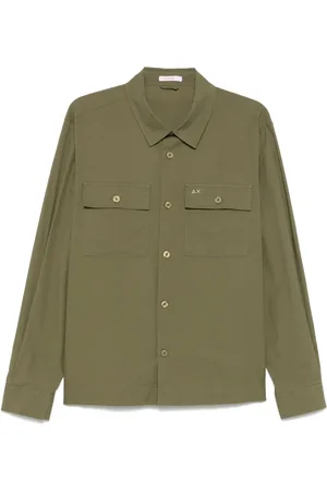 sun68 Camicia con logo ricamato
