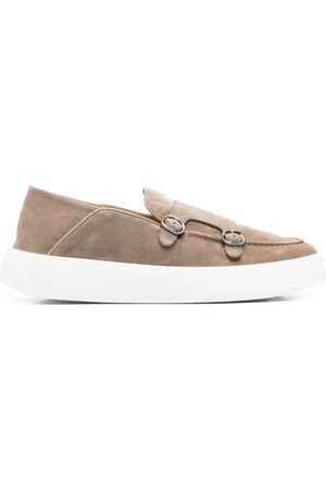 Neil Barrett Sneakers in pelle scamosciata con doppia fibbia