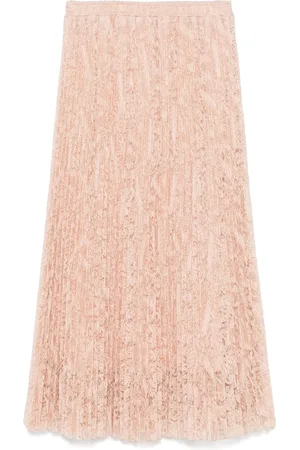 ERMANNO SCERVINO Gonna midi con ricamo flroeale