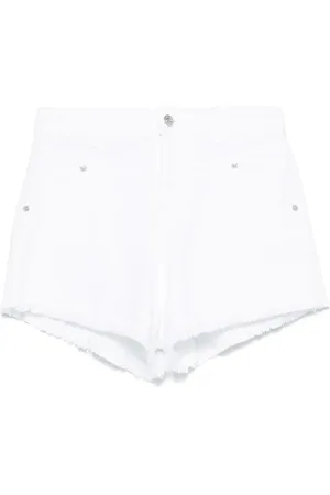 Ermanno Firenze Shorts denim con frange