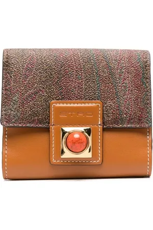 Etro Portamonete Crown Me con stampa paisley