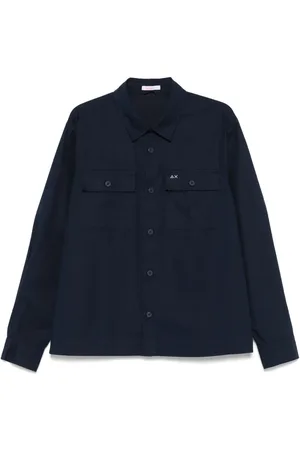 sun68 Camicia con logo ricamato