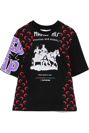 Marine Serre T-shirt con stampa Regenerated Graphic