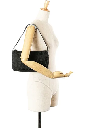 Fendi 2000-2010 Zucchino Canvas Pochette shoulder bag