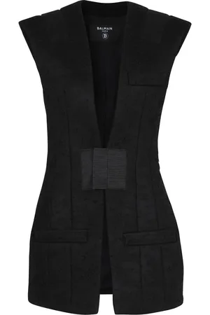 Balmain Giacca smanicata con scollo a V