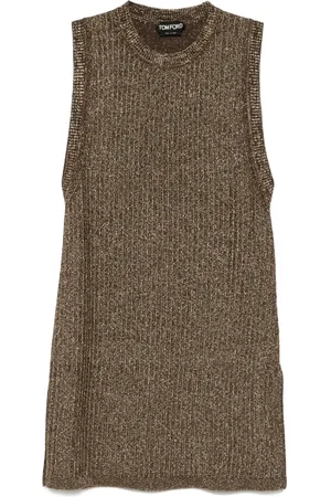 Tom Ford Top in maglia con spacchi laterali