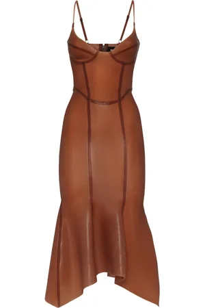 Dsquared2 Abito midi in latex
