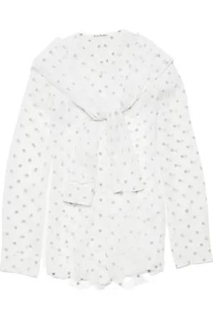 Acne Studios Blusa con collo lavalli??re