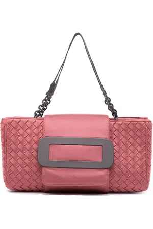 Bottega Veneta 2012-2024 Canvas Intrecciato Buckle Flap handbag