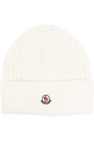 Moncler Berretto a coste con applicazione