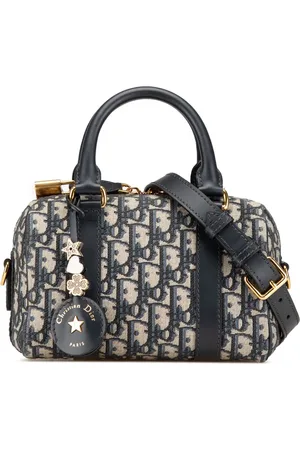 Dior Borsa a tracolla Groove 20 in tela con motivo Oblique 2024