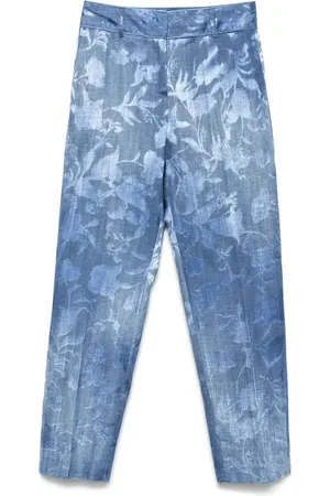 ERMANNO SCERVINO Floral-jacquard trousers