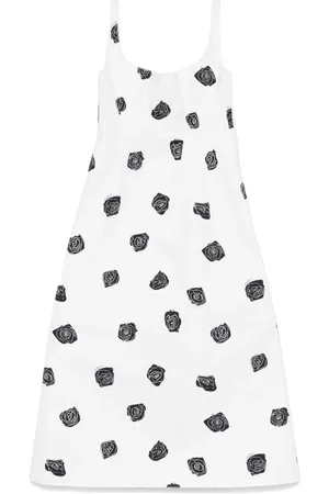 Marni Abito midi con stampa rose