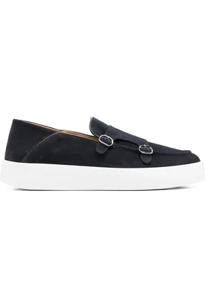 Neil Barrett Sneakers in pelle scamosciata con doppia fibbia