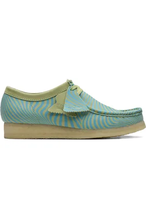 Clarks Wallabee "Blue/Green" loafers