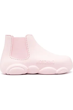 Moschino Stivaletti Gummy con logo goffrato 40mm