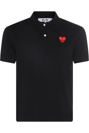 Comme des Garçons Polo con logo ricamato