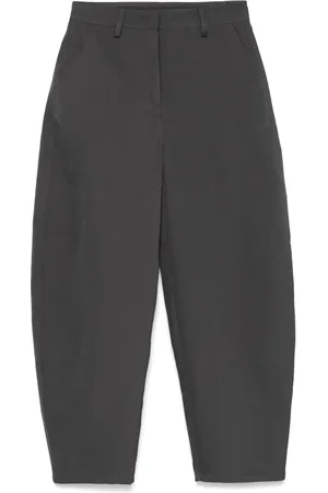 Ganni Pantaloni con design curvo