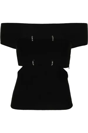Alexander McQueen Top con dettaglio cut-out