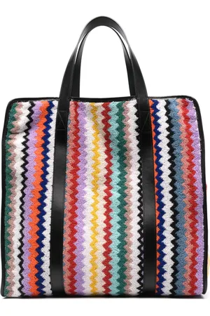 Missoni Borsa tote con motivo a zigzag