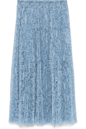 ERMANNO SCERVINO Gonna midi con ricamo flroeale
