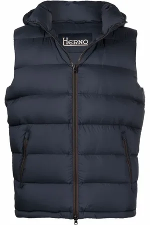 HERNO Gilet trapuntato con cappuccio