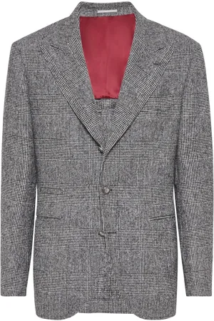 Brunello Cucinelli Blazer monopetto a quadri