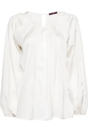 High Blusa a maniche lunghe