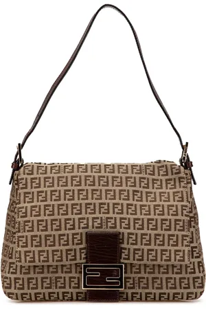 Fendi 2000-2010 Zucchino Canvas Mamma Forever shoulder bag