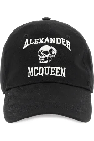 Alexander McQueen Cappello da baseball Black con ricamo