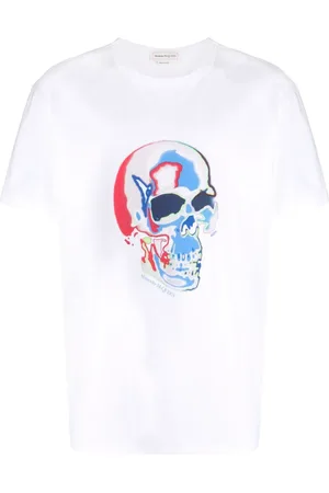 Alexander McQueen T-shirt Solarised Skull con stampa