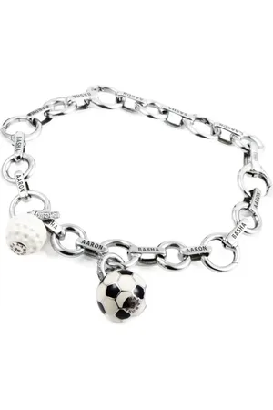 Aaron Basha Bracciale Sports in oro bianco 18 carati con diamanti