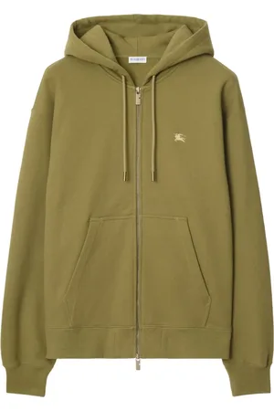 Burberry Felpa Cross Stitch EKD in cotone con cappuccio