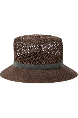 Brunello Cucinelli Cappello bucket con design intrecciato
