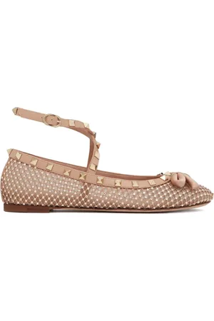 VALENTINO GARAVANI Ballerine Rockstud con strass