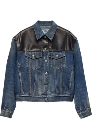 Prada Giacca denim con design a inserti