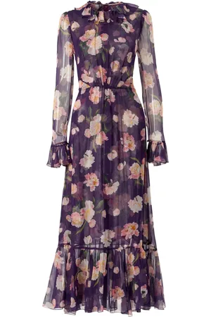 Carolina Herrera Abito a fiori con ruches