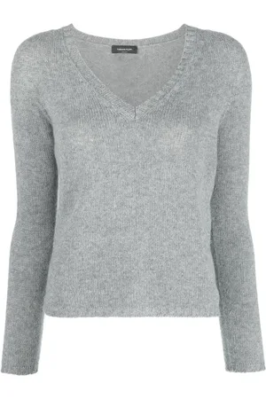 Fabiana Filippi Maglione con scollo a V