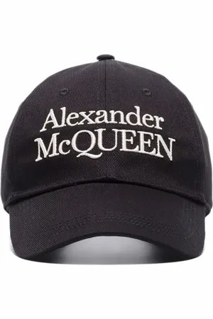 Alexander McQueen Cappello da baseball con ricamo