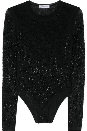 BLUMARINE Top con strass