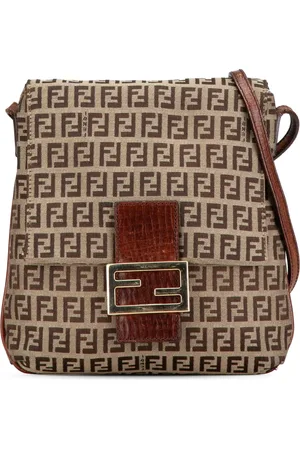 Fendi Borsa a tracolla in tela con motivo Zucchino 2000-2010