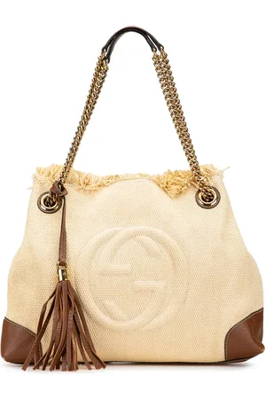 Gucci Borsa tote Soho Chain media in rafia 2000-2015