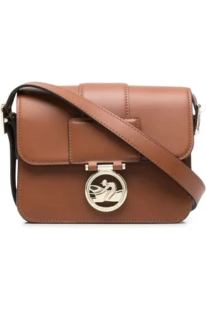 Longchamp Borsa a tracolla Box-Trot con placca logo