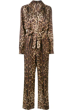 Dolce & Gabbana Tuta intera leopardata