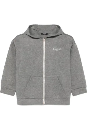 Balmain Felpa con cappuccio e logo